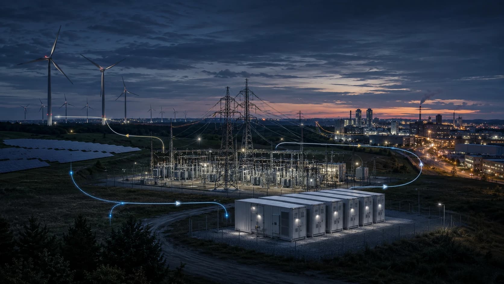 Balansavimo rinkos ekosistema – elektros gamyba, perdavimo tinklas, vartojimas ir energijos kaupikliai